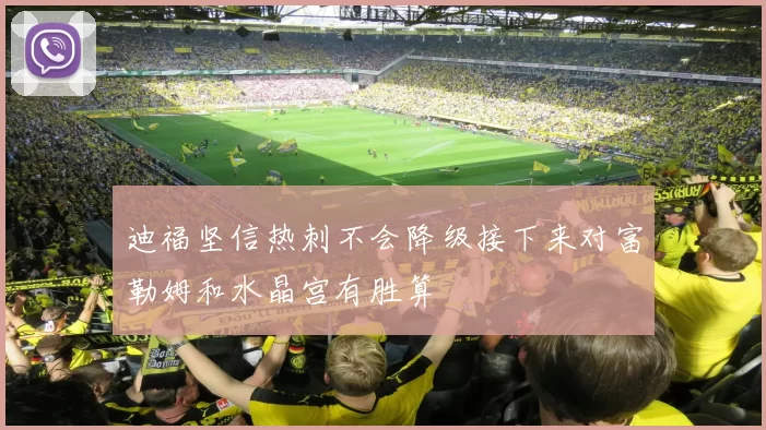 迪福坚信热刺不会降级接下来对富勒姆和水晶宫有胜算